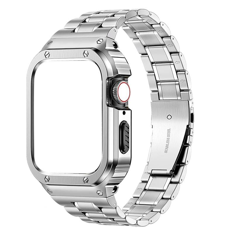 MO 316L Stainless Steel Case with Band for Apple Watch