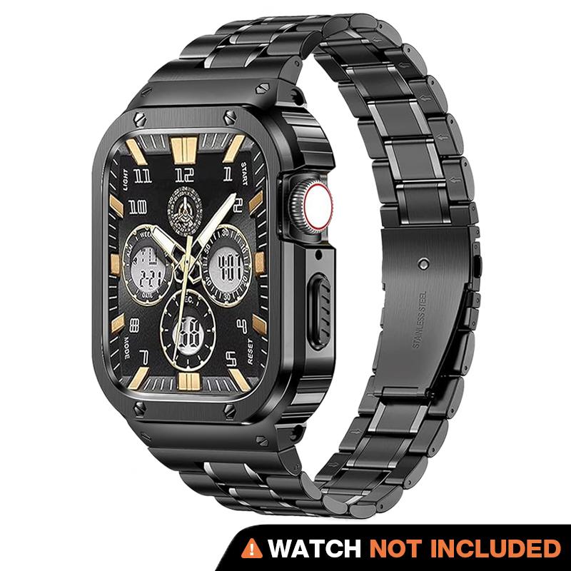 MO 316L Stainless Steel Case with Band for Apple Watch