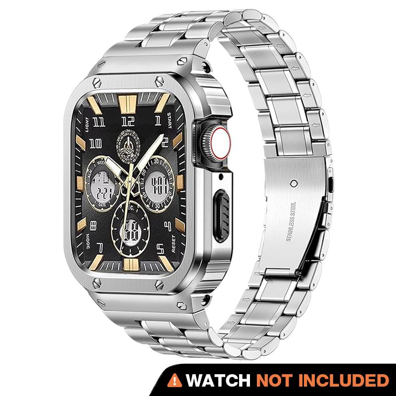 MO 316L Stainless Steel Case with Band for Apple Watch